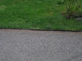 concrete pad brick border 2010
